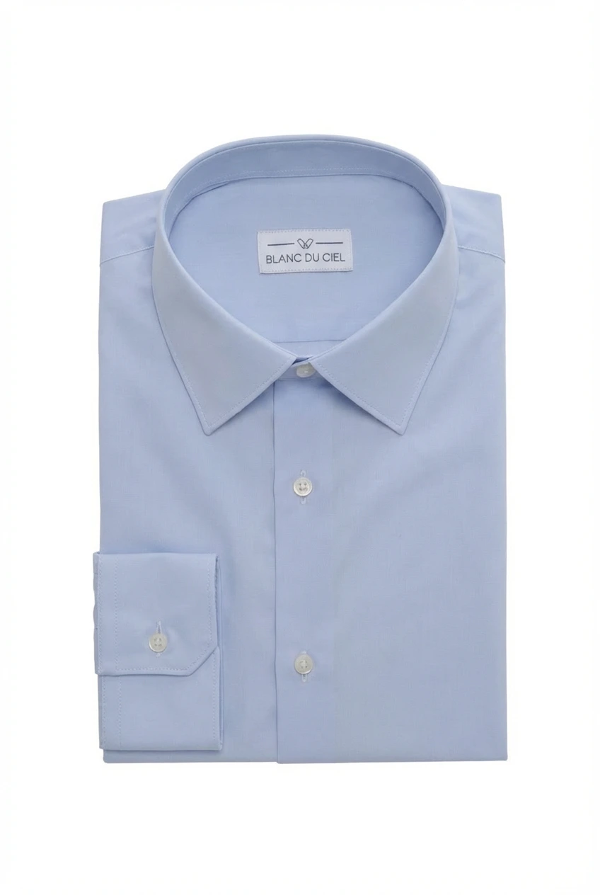 CHEMISE HOMME L’INTEMPORELLE BLEUE CIEL