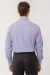 CHEMISE HOMME L’ÉCHAPPÉE RAYÉE BLEUE NUIT