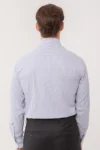 CHEMISE HOMME L’ÉCHAPPÉE RAYÉE BLEUE MARINE