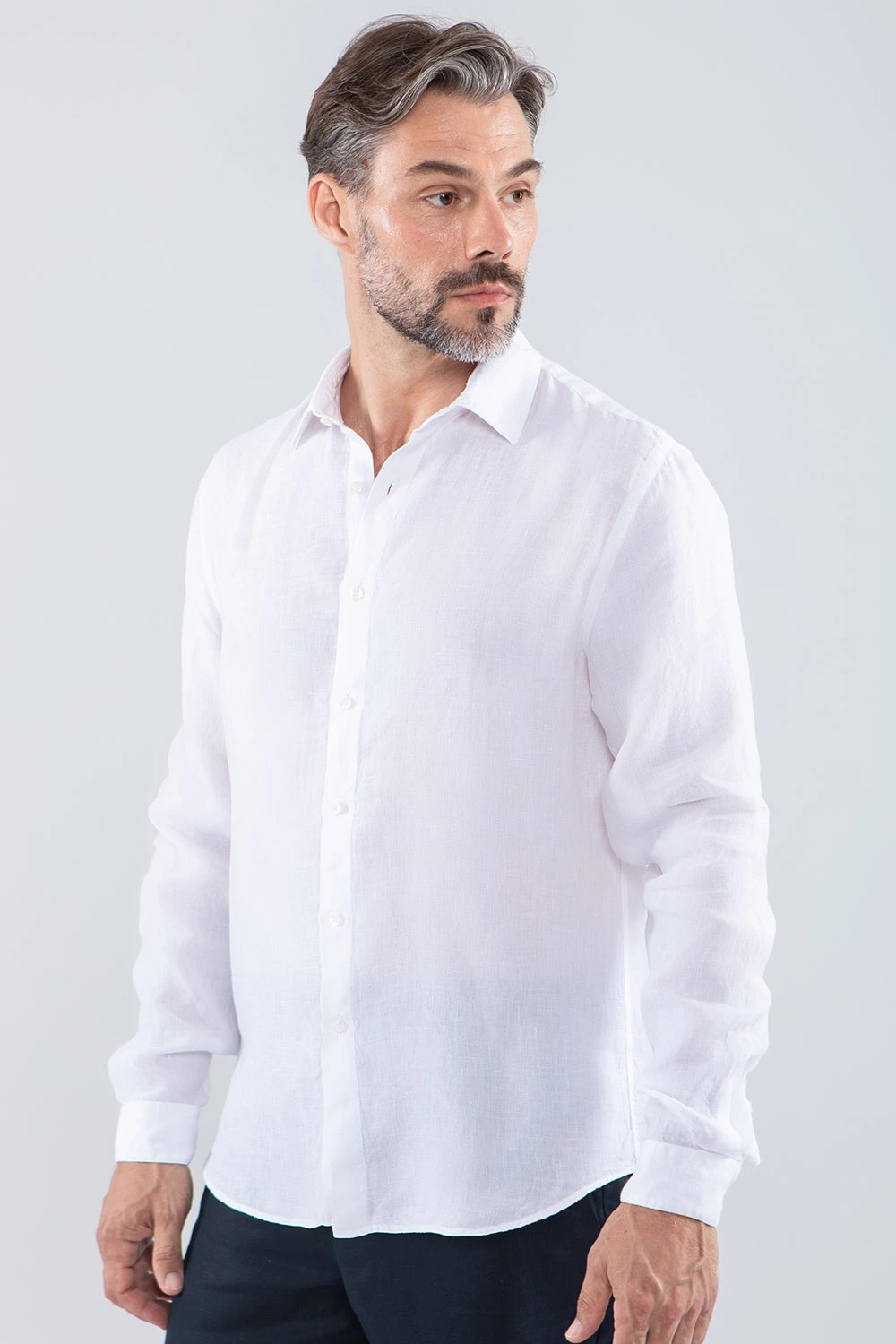 CHEMISE HOMME L’ESTIVALE LIN BLANCHE